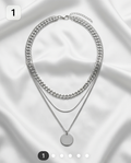 Triple-Strand Silver Necklace #8