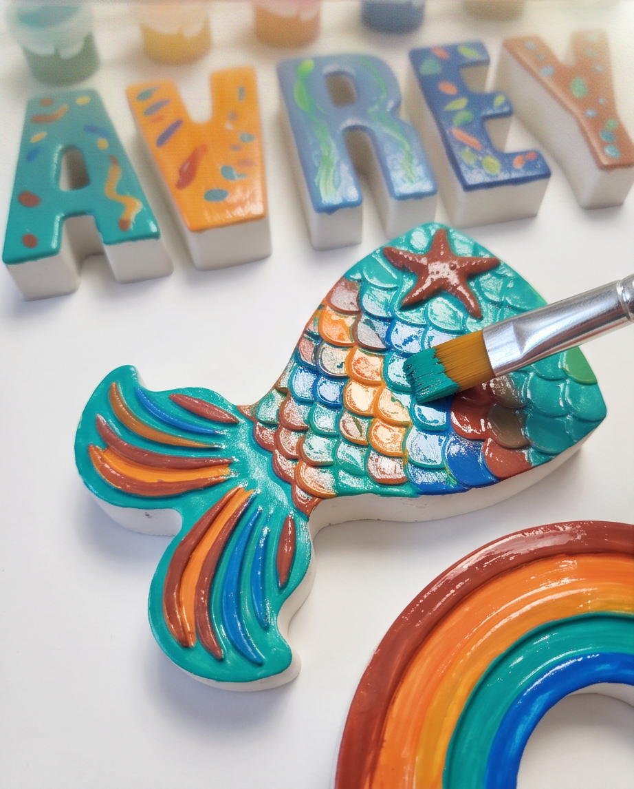 Personalized Mermaid Paint Kit