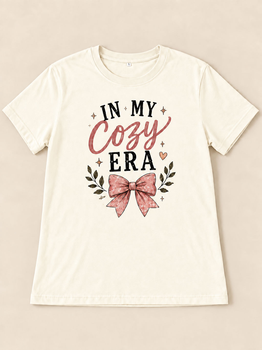 In My Cozy Era Cream Graphic Tee