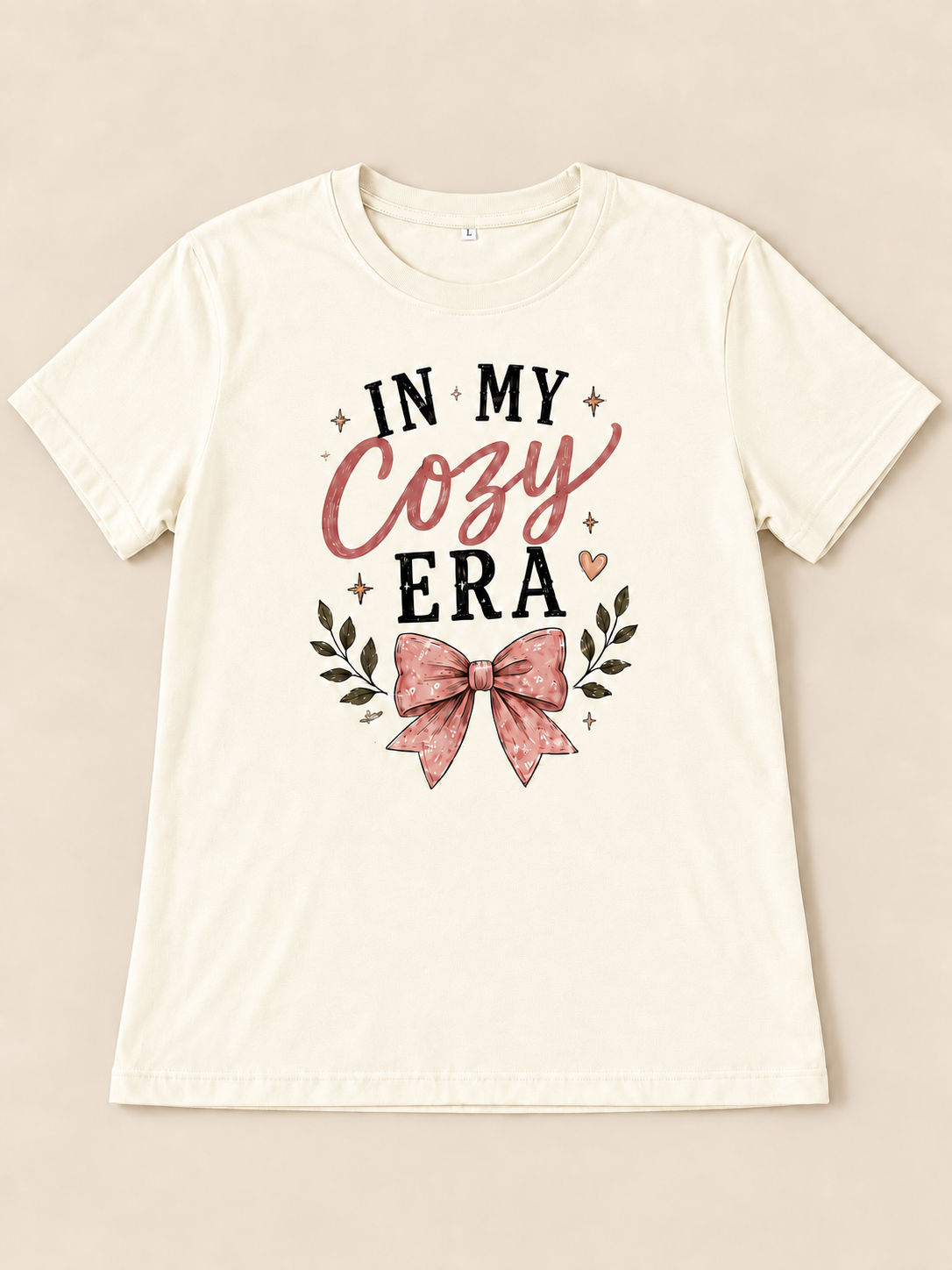 In My Cozy Era Cream Graphic Tee