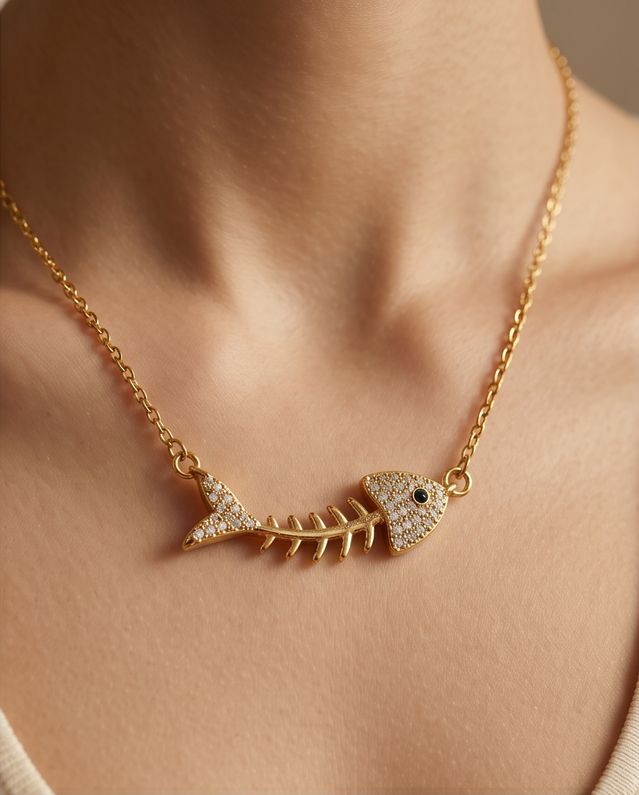Fish Bone Necklace