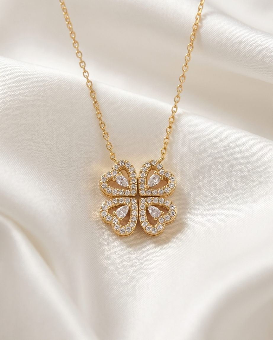 Gold Transforming Clover-Hearts #2