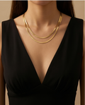 Double-Strand Gold Necklace #14