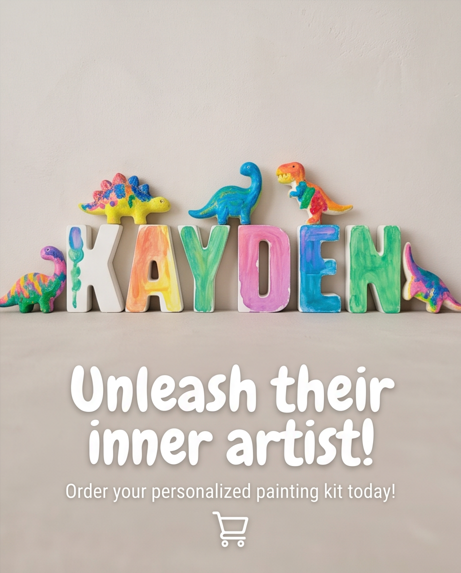 Personalized Dinosaur Paint Kit