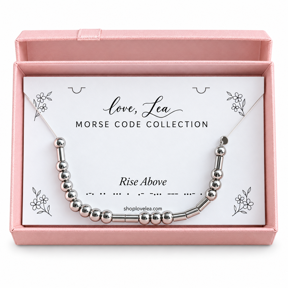 Rise Above Morse Code Necklace